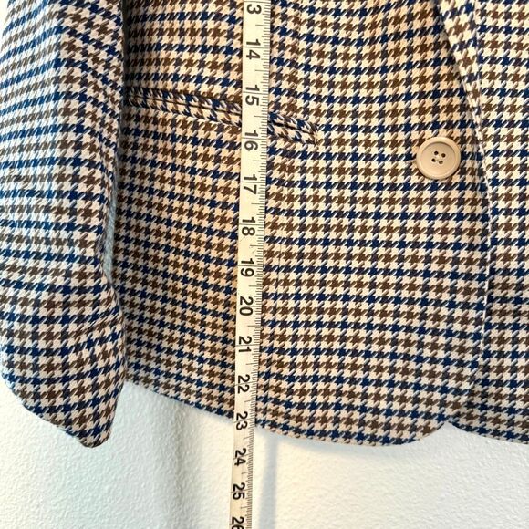 Vintage Blair Houndstooth Multicolor Blazer Size 6 Petite - Picture 3 of 9
